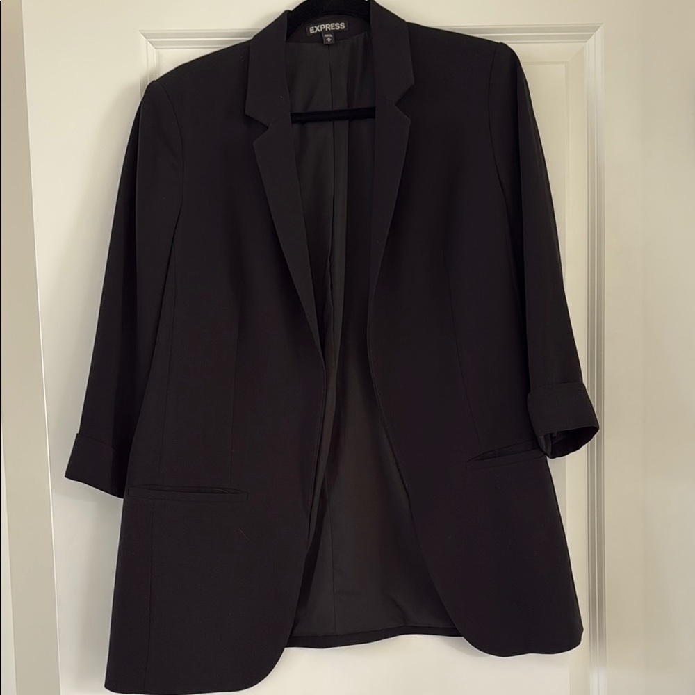 Express Black Blazer with 3/4 Sleeves